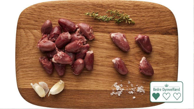 Hjerter, 400 g. 1-hjertet. Frost