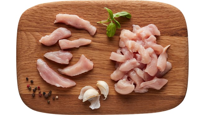 Strimler af brystfilet 100%, ukal. Køl