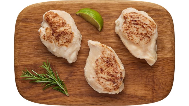 Stegt hel brystfilet, 110-150g. Frost.