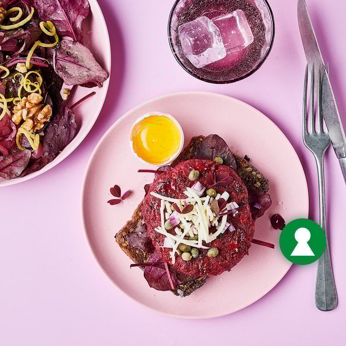 Pariserbøf med hakket kylling