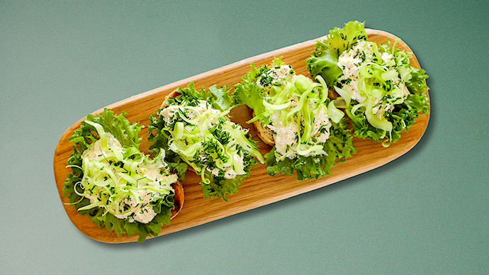 Kyllingesalat med syltet porre og selleri
